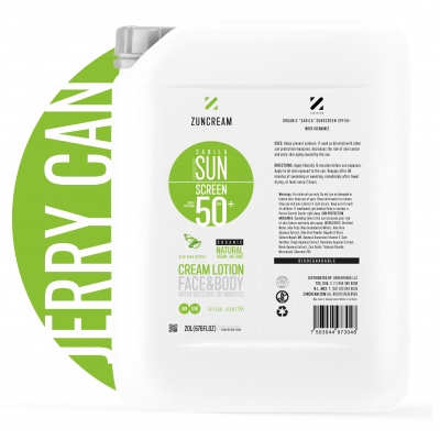 ORGANIC Sabila Sunscreen SPF50+ 676FLOZ (20L) Jerrycan